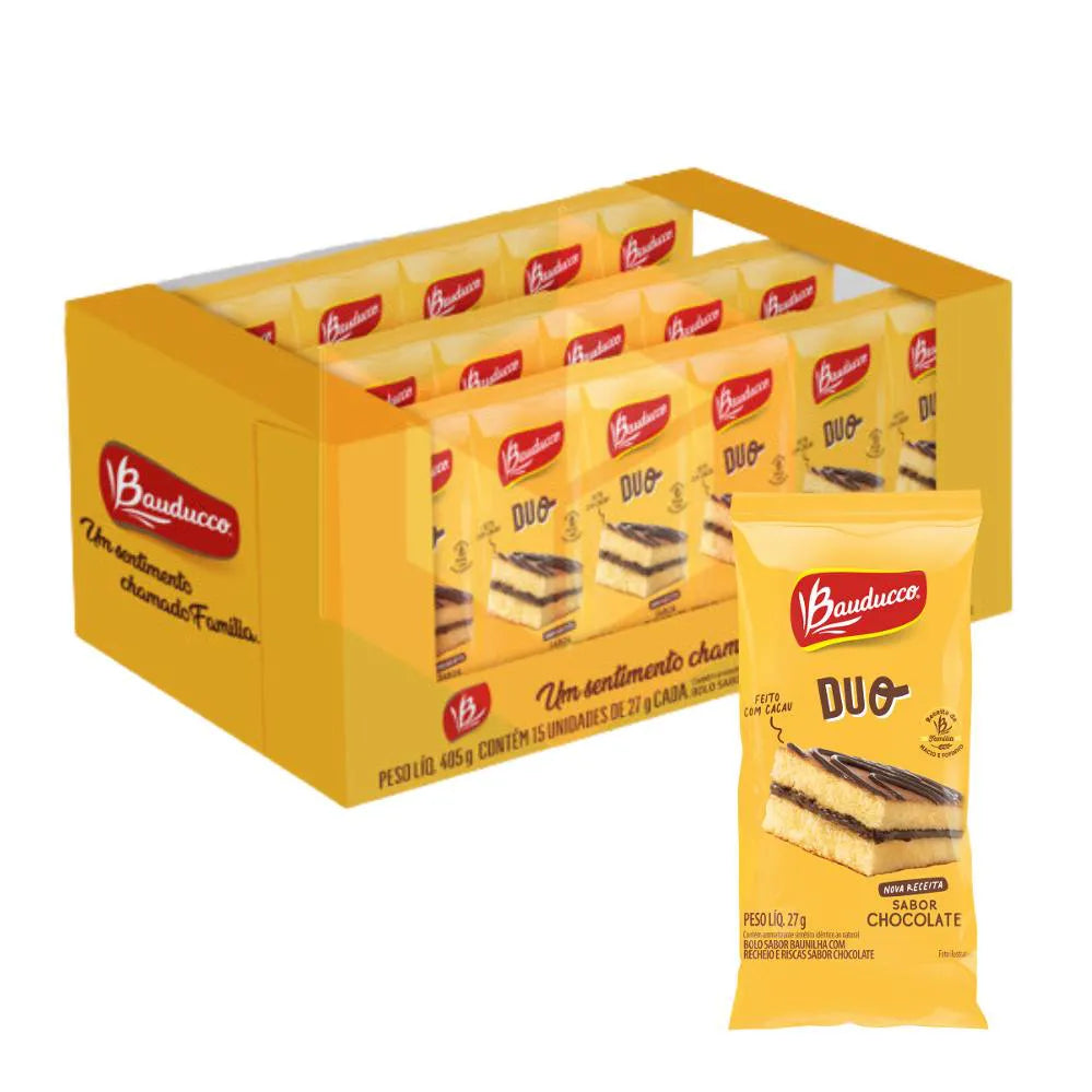 Bolinho Bauducco Duo Chocolate 15 de 27g