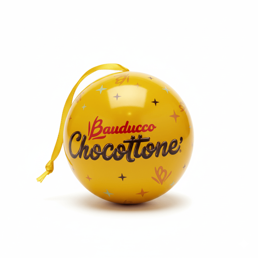 Lata Bola com Mini Chocottone 80g - Caixa com 8 und.